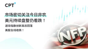 今日聚焦|市场密切关注今日非农,美元持续盘整仍看跌!道琼指数创新高后回落,美股全线收跌!