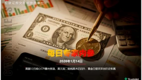 CWG资讯：美国12月核心CPI意外降温，美元周二短线跳水后回升，黄金白银双双创历史新高