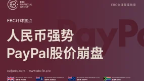 EBC环球焦点|人民币强势 PayPal股价崩盘