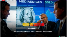 CWG資訊：聯準會官員近期發表鷹派言論，為美元走強提供支撐，黃金衝高回落整理
