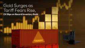 Amillex Daily Market Commentary | Gold Surges as Tariff Fears Rise, Oil Slips on Record Inventory B
