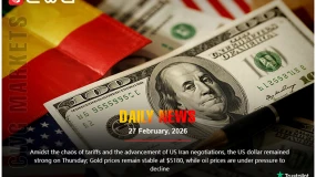 USD strong, gold stable at $5180, oil under pressure.