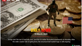 Trump said "war's over," US dollar dropped, gold's volatility continues, but bull market trend holds