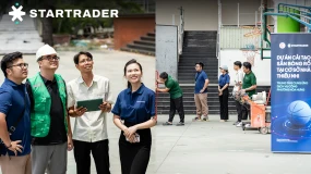 STARTRADER nâng cấp sân bóng rổ cộng đồng, phục vụ hơn 10.000 học sinh tại Việt Nam