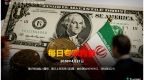 CWG资讯：美伊和谈陷入僵局，美元上周五承压回落；金价测试4650关口，油价涨近2%