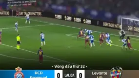 Tổng kết trận đấu | LaLiga 2026 Vòng 32: RCD Espanyol vs Levante