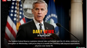 Fed Holds Rates Steady, USD Strengthens; Gold Hits Monthly Low, Oil Surges Nearly 9%