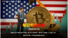 CWG资讯：美国4月份PPI飙升至四年新高，美元周三延续涨势；金价周三连续第二个交易日下跌，国际油价回落。WTI原油呈现倒V型走势