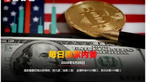 CWG資訊:通脹擔憂推高加息預期,美元週二強勢上漲;金價跌破4500關口,美油決戰104關口