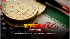 CWG資訊：預期美伊達成和平協議，美元週二下跌；金價上漲超1%，油價急跌近7%