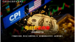 CWG资讯:CPI数据符合预期,美元周三回落后继续上涨;金价重挫测试4000关口,金价飙升超2%