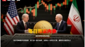 CWG資訊:美伊首輪會談取得進展,美元週一維持強勢,金價自一週低位反彈,國際原油高開低走