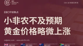 EBC环球焦点|小非农不及预期 黄金价格略微上涨