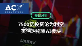 【ACY每日分析】7500亿投资沦为利空，英伟达拖累AI板块，纳指跌穿散户心理防线！