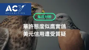【ACY每日分析】華許態度似鷹實鴿,美元信用遭受質疑!避險資金湧入黃金,美伊交火推高油價!