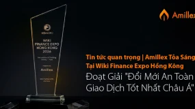Amillex Tỏa Sáng Tại Wiki Finance Expo Hồng Kông, Đoạt Giải "Đổi Mới An Toàn Giao Dịch Tốt Nhất Châu