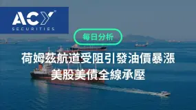 【ACY每日分析】荷姆茲航道受阻引發油價暴漲，美股美債全線承壓，非農報告今晚重磅來襲