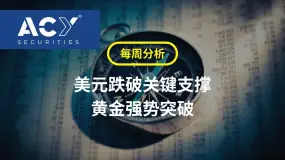 【每周分析】美元跌破关键支撑，黄金强势突破！
