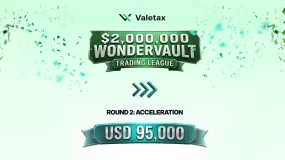 Valetax Wondervault Trading League: Round 2 Acceleration, USD 95,000 na Premyo