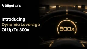 Bitget CFD Introduces Dynamic Leverage With Up to 800x Leverage on Gold
