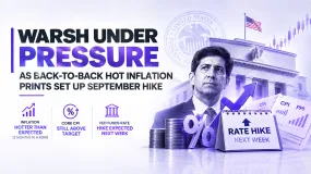 Warsh Under Pressure as Back-to-Back Hot Inflation Prints Set Up September Hike