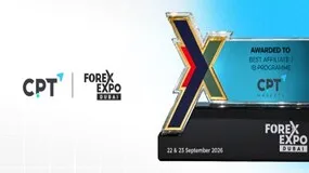 CPT Markets在Forex Expo Dubai 2026斩获"最佳合作伙伴/IB计划"奖,圆满收官