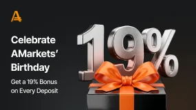 AMarkets Launches Anniversary Promotion: 19% Trading Bonus on Every $100 Deposit