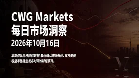 CWG资讯：美元指数回落至102附近，黄金震荡走弱至4155；今晚工业生产与进出口价格数据受关注
