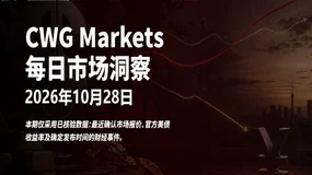 CWG资讯:黄金围绕4057美元震荡整理,美元指数延迟参考升至102.4;市场静待美联储利率决议