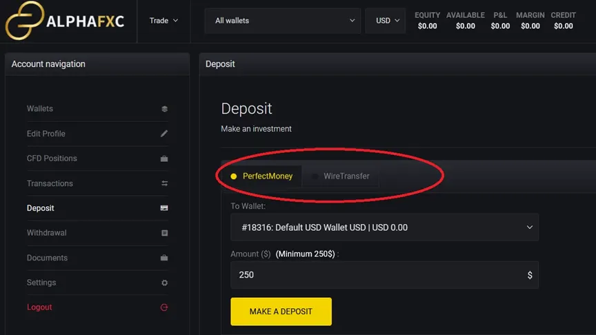 Deposit 